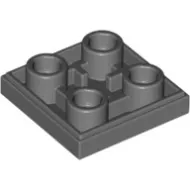 11203c85 - LEGO sötétszürke inverz csempe 2 x 2 méretű