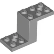 76766c86 - LEGO világosszürke lépcsős kocka 5 x 2 x 2 1/3 méretű