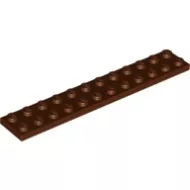 2445c88 - LEGO vörösesbarna lap 2 x 12 méretű