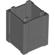 61780c85 - LEGO sötétszürke konténer 2 x 2 x 2 méretű