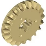 32198c2 - LEGO világos krémszínű (tan) technic fogaskerék 20 fogú egy oldalas