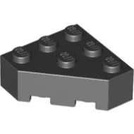 30505c11 - LEGO fekete kocka 3 x 3 méretű, lecsapott