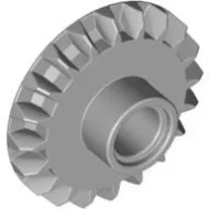 87407c86 - LEGO világosszürke technic fogaskerék 20 fogú egy oldalas pin csatlakozóval
