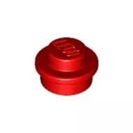 4073c5 - LEGO piros lap 1 x 1 méretű kör alakú