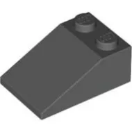 3298c85 - LEGO sötétszürke kocka 33° elem 3 x 2 méretű