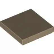 3068bc69 - LEGO sötét krémszínű csempe 2 x 2 méretű