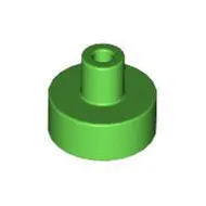 20482c36 - LEGO élénkzöld kerek csempe, 1 x 1 méretű, pin csatlakozóval