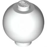 20953c1 - LEGO fehér kocka 2 x 2 méretű, gömbölyű
