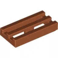 2412bc68 - LEGO sötét narancssárga csempe 1 x 2 méretű, rács