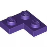 2420c89 - LEGO sötétlila lap 2 x 2 méretű, sarok
