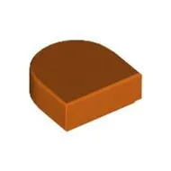 24246c167 - LEGO vöröses narancssárga csempe félkör kiegészítéssel 1 x 1 méretű