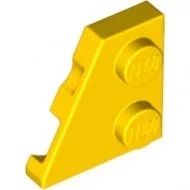 24299c3 - LEGO sárga lap 2 x 2 méretű, lecsapott, balos