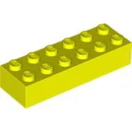 2456c236 - LEGO neon sárga kocka 2 x 6 méretű