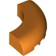 24599c4 - LEGO narancssárga kocka, íves sarok 5 x 5 x 1 méretű, sima
