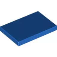 26603c7 - LEGO kék csempe 2 x 3 méretű