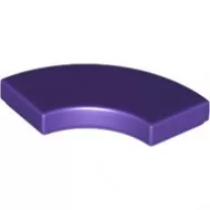 27925c89 - LEGO sötétlila csempe 2 x 2 méretű, íves sarok (macaroni)