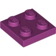 3022c71 - LEGO magenta lap 2 x 2 méretű