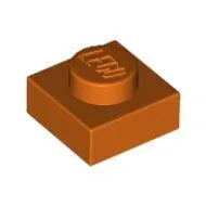 3024c167 - LEGO vöröses narancssárga lap 1 x 1 méretű