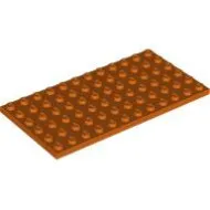3028c167 - LEGO vöröses narancssárga lap 6 x 12 méretű