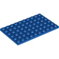 3033c7 - LEGO kék lap 6 x 10 méretű