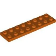 3034c167 - LEGO vöröses narancssárga lap 2 x 8 méretű