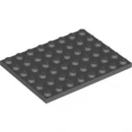 3036c85 - LEGO sötétszürke lap 6 x 8 méretű