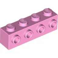 30414c104 - LEGO világos rózsaszín kocka 1 x 4 méretű oldalán 4 bütyökkel