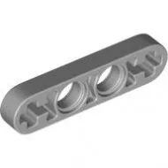 32449c86 - LEGO világosszürke technic kar 1 x 4 méretű, lapos