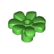 32606c36 - LEGO Friends élénk zöld virág 7 szirommal
