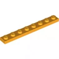 3460c110 - LEGO élénk világos narancssárga lap 1 x 8 méretű