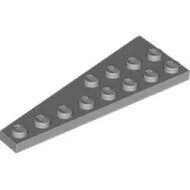 3545c86 - LEGO világosszürke lap 8 x 3 méretű jobb oldalán lecsapott