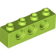 3701c34 - LEGO lime technic kocka 1 x 4 méretű