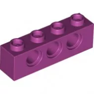 3701c71 - LEGO magenta technic kocka 1 x 4 méretű