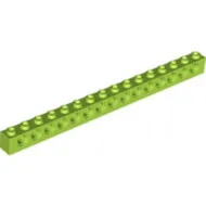 3703c34 - LEGO lime technic kocka 1 x 16 méretű