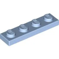 3710c105 - LEGO élénk világoskék lap 1 x 4 méretű