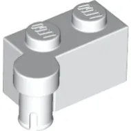 3830c1 - LEGO fehér zsanér kocka felső 1 x 2 méretű