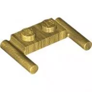 3839bc115 - LEGO gyöngyház arany lap 1 x 2 méretű, két fogantyúval