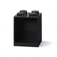 41141733 - LEGO Kocka Polc, 4 bütyökkel, fekete