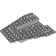 43979c86 - LEGO világosszürke jármű alváz 12 x 12 x 1 1/3 méretű, 4 x 8 méretű süllyesztett lyukas résszel