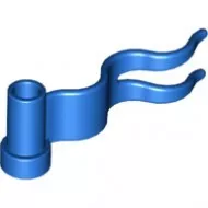 4495bc7 - LEGO kék zászló 4 x 1 méretű