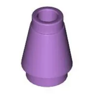 4589bc157 - LEGO közepes levendula kúp 1 x 1 méretű