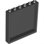 59349c11 - LEGO fekete fal elem 1 x 6 x 5 méretű