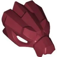 5983c59 - LEGO sötétpiros minifigura sisak, sárkány alakú