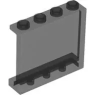 60581c251 - LEGO átlátszó fekete panel 1 x 4 x 3 méretű