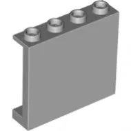 60581c86 - LEGO világosszürke panel 1 x 4 x 3 méretű