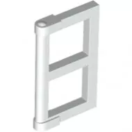 60608c1 - LEGO fehér osztott ablakszárny, vastag sarokkal, 1 x 2 x 3 méretű