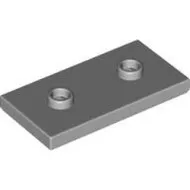 65509c86 - LEGO világosszürke lap 2 x 4 méretű, közepén két bütyökkel