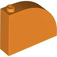 65734c4 - LEGO narancssárga kocka 4 x 1 x 2 2/3 méretű, íves tetővel