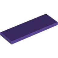 69729c89 - LEGO sötétlila csempe 2 x 6 méretű