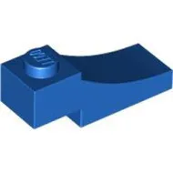 70681c7 - LEGO kék inverz fél-boltív 1 x 3 méretű, íves